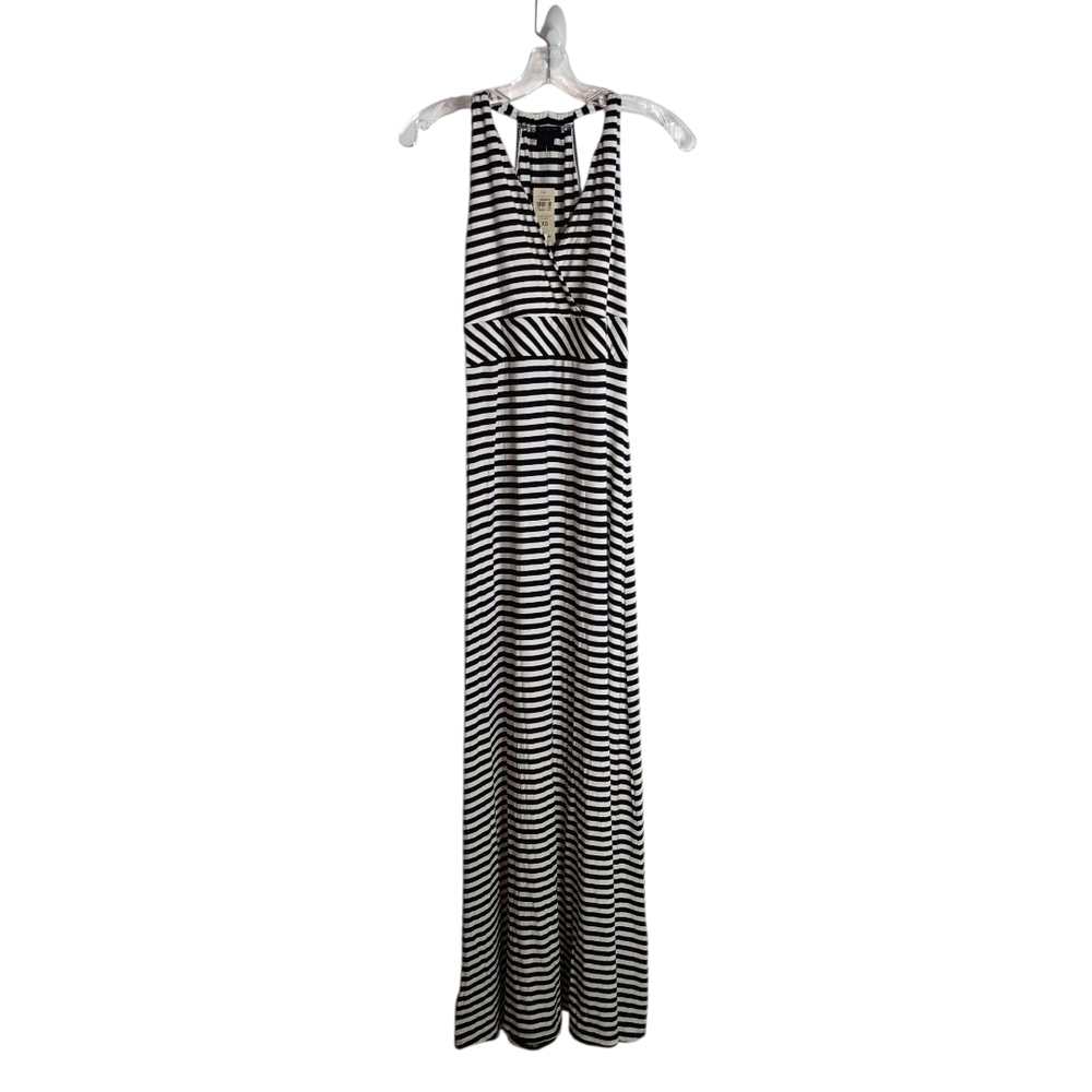Ann Taylor Factory -Black and White Striped Maxi Dress - Sz XS